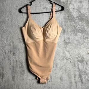 Honeylove Cami Adjustable Strap Shapewear Bodysuit in Sand Women's Size‎ XL